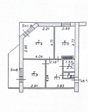 
  Продается 2-комн. квартира, 56.3 м², Стабильная ул, д. 9
. Фото 20.