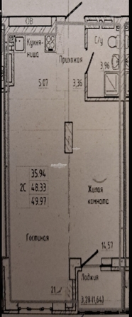 
  Продается 2-комн. квартира, 51 м², 26-я линия ул, д. 35
. Фото 13.