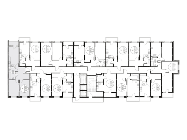 
  Продается 3-комн. квартира, 60.6 м², ЖК Панорама на Театральном, литера 1
. Фото 2.