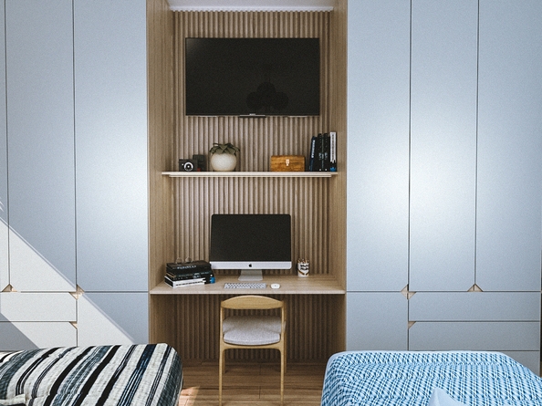 
  Продается 2-комн. квартира 54 м², в ЖК Панорама на Театральном, литера 1. Фото 14.
