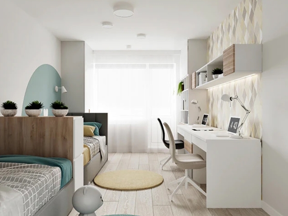
  Продается 2-комн. квартира 55.2 м², в ЖК Панорама на Театральном, литера 1. Фото 6.
