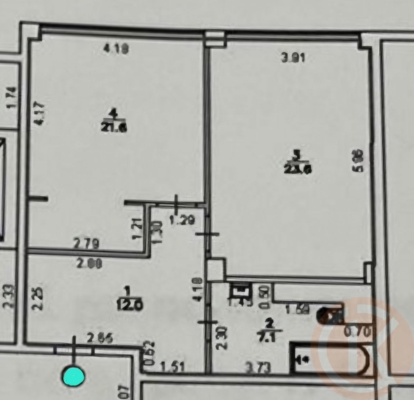 
  Продается 2-комн. квартира 64.3 м². Фото 26.