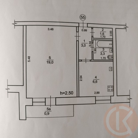 
  Продается 1-комн. квартира 33.5 м². Фото 9.