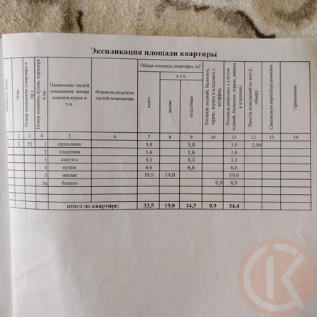 
  Продается 1-комн. квартира 33.5 м². Фото 10.