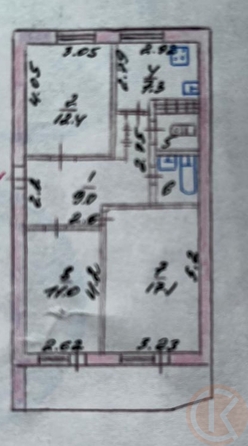 
  Продается 3-комн. квартира 64 м². Фото 10.