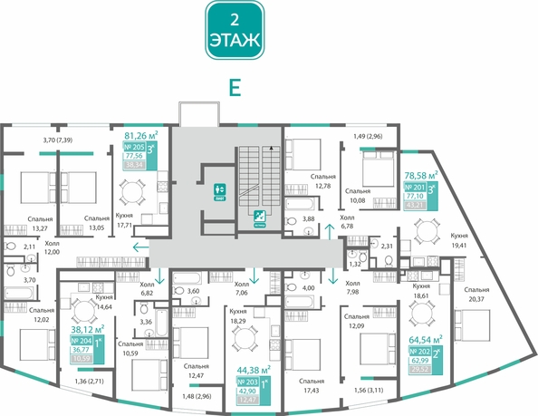 
  Продается 3-комн. квартира 77.56 м², в ЖК Барбарис. Фото 1.