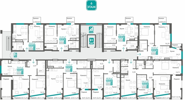 
  Продается 3-комн. квартира 95.54 м², в  Клубный дом Маяковский. Фото 1.