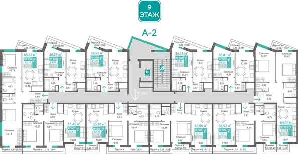 
  Продается 2-комн. квартира 62.78 м², в ЖК Подсолнух. Фото 1.
