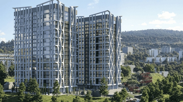 
  Продается 1-комн. квартира 42.93 м², в ЖК Панорама парк, литер 2. Фото 1.