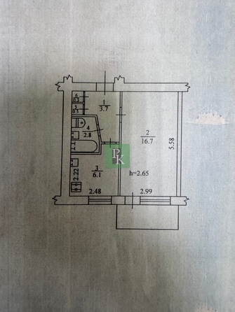 
  Продается 1-комн. квартира 31.3 м². Фото 22.