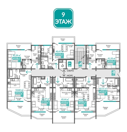 
  Продается номер в отеле 41.59 м², в ГК Золотые пески. Фото 1.