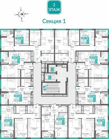 
  Продается 1-комн. квартира 37 м², в ЖК Орион. Фото 1.