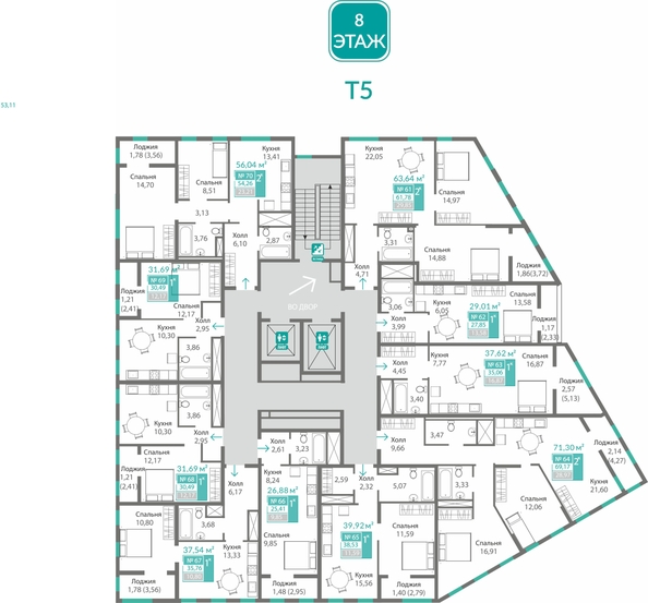 
  Продается 1-комн. квартира 25.41 м², в ЖК Благо. Фото 1.