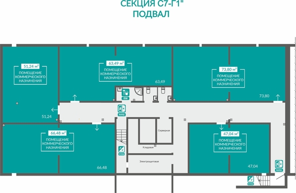 
  Продается универсальное помещение 73.8 м², в ЖК Абрикос - 2. Фото 1.