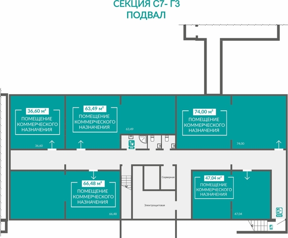 
  Продается универсальное помещение 36.6 м², в ЖК Абрикос - 2. Фото 1.