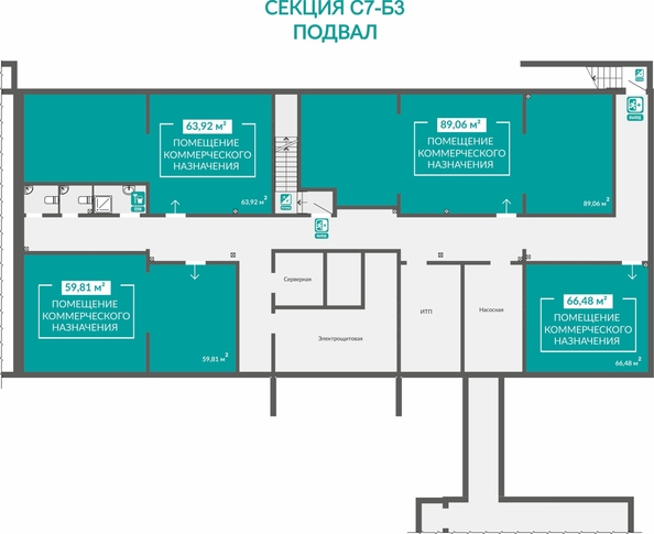 
  Продается универсальное помещение 63.92 м², в ЖК Абрикос - 2. Фото 1.