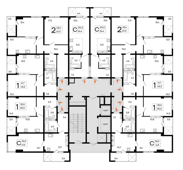 
  Продается 1-комн. квартира 38.3 м², в ЖК Поэма. Фото 1.