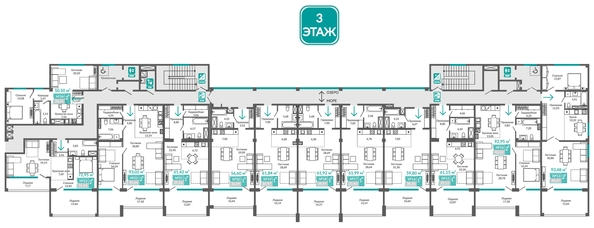 
  Продается номер в отеле 61.99 м², в ГК Золотые пески. Фото 1.