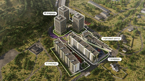 
  Продается 1-комн. квартира 34.42 м², в ЖК Гриновский, дом 1. Фото 1.