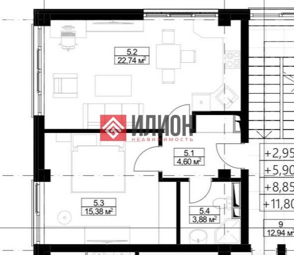 
  Продается апартамент 47.3 м². Фото 2.