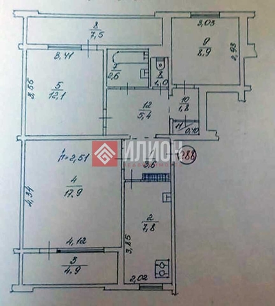 
  Продается 3-комн. квартира 60.8 м². Фото 22.