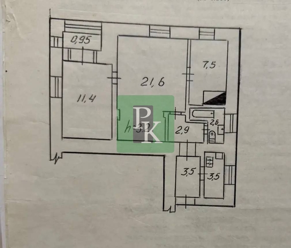 
  Продается 3-комн. квартира 53 м². Фото 38.