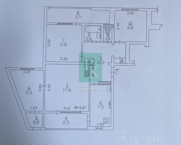 
  Продается 4-комн. квартира 82 м². Фото 23.