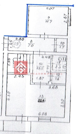 
  Продается 3-комн. квартира 112.4 м². Фото 3.