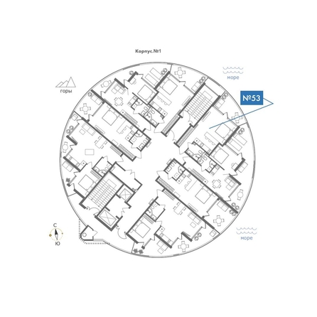 
  Продается апартамент 42.37 м², в АО Паруса Мечты. Фото 2.
