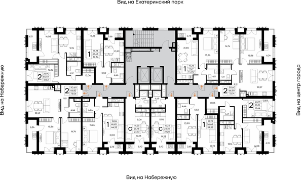 
  Продается 2-комн. квартира 73.06 м², в ЖК Столица. Фото 1.