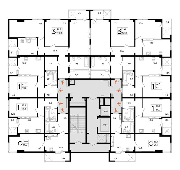 
  Продается 3-комн. квартира 102.5 м², в ЖК Поэма. Фото 1.