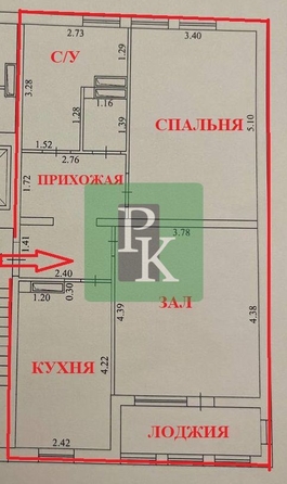
  Продается 2-комн. квартира 60.3 м². Фото 29.