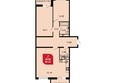 Красная площадь, литера 3: Планировка 2-комн 93,33 м²