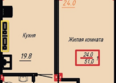 Первый Речной: Планировка 1-комн 51 м²