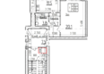 Фестивальный: Планировка 1-комн 43,3 м²
