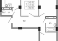 Екатерининский парк, литера 5: Планировка 3-комн 80,6 м²
