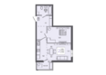 Сиреневый бульвар: Планировка 2-комн 46,8 м²