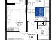 Приморье: Планировка 1-комн 40,6 м²
