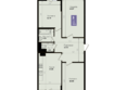 Левада, литера 8: Планировка 3-комн 90,21 м²