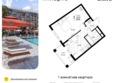 Кипарис, литер 8: Планировка 1-комн 35,1, 35,7 м²