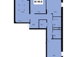 НОРД, корпус 17: Планировка 3-комн 85,9, 86 м²