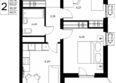 Прибрежный дом: Планировка 1-комн 29,25, 29,26 м²
