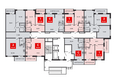 Красная площадь, литера 5: Типовой план этажа 2 подъезд