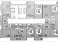 Почтовый, литера 11: Типовой план этажа