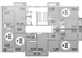 Горгиппия, литера 10: Типовой план этажа 1 подъезд