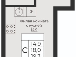 Продается Студия ЖК Клубный квартал Европа 6, литера 1, 19.3  м², 5117588 рублей