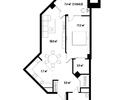 Продается 2-комнатная квартира ЖК Девелопмент-Плаза, 81.9  м², 25217000 рублей