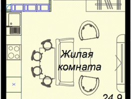 Продается 1-комнатная квартира ЖК Чайные холмы, 31.5  м², 11237500 рублей