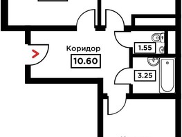 Продается 2-комнатная квартира ЖК Сердце, 65.4  м², 21255000 рублей