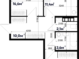 Продается 2-комнатная квартира ЖК Sport Village (Спорт деревня), 2.2, 59.8  м², 9073750 рублей